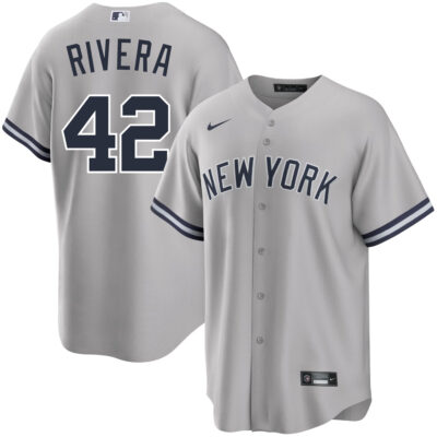 Mariano Rivera New York Yankees Grey Alternate Jersey - All Stitched