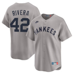Mariano Rivera New York Yankees Grey Cooperstown Collection Jersey - All Stitched