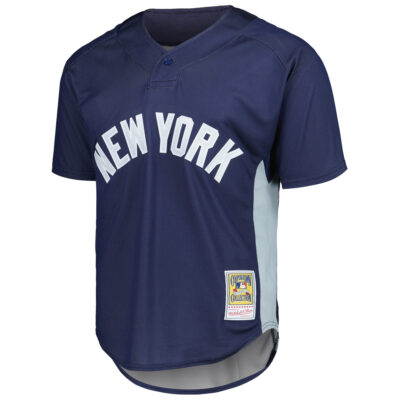 Alternative view of Mariano Rivera New York Yankees Navy 2009 Throwback Jersey - All Stitched