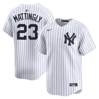 Don Mattingly New York Yankees White Home Limited Jersey - All Stitched