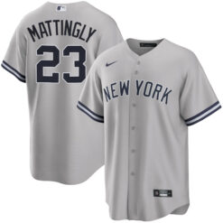 Don Mattingly New York Yankees Grey Alternate Jersey - All Stitched