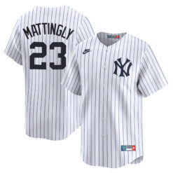 Don Mattingly New York Yankees White Cooperstown Collection Jersey - All Stitched