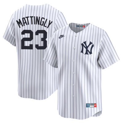 Don Mattingly New York Yankees White Cooperstown Collection Jersey - All Stitched