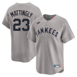 Don Mattingly New York Yankees Grey Cooperstown Collection Jersey - All Stitched
