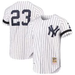 Don Mattingly New York Yankees White Cooperstown Collection Jersey - All Stitched