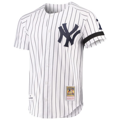 Alternative view of Don Mattingly New York Yankees White Cooperstown Collection Jersey - All Stitched