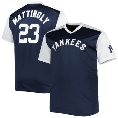 Don Mattingly New York Yankees Navy White Cooperstown Collection Jersey - All Stitched