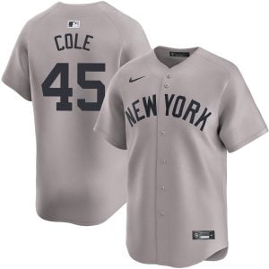 Gerrit Cole New York Yankees Grey Road Limited Jersey - All Stitched