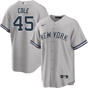 Gerrit Cole New York Yankees Grey Alternate Jersey - All Stitched
