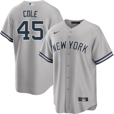 Gerrit Cole New York Yankees Grey Alternate Jersey - All Stitched
