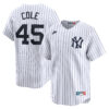 Gerrit Cole New York Yankees White Cooperstown Collection Jersey - All Stitched
