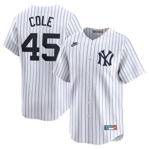 Gerrit Cole New York Yankees White Cooperstown Collection Jersey - All Stitched