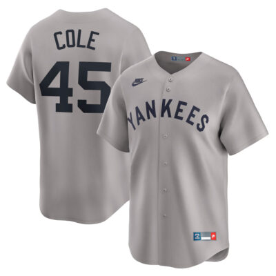 Gerrit Cole New York Yankees Grey Cooperstown Collection Jersey - All Stitched
