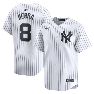 Yogi Berra New York Yankees White Home Limited Jersey - All Stitched