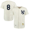 Yogi Berra New York Yankees Cream Navy 1951 Cooperstown Collection Jersey - All Stitched