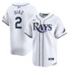 Yandy Diaz Tampa Bay Rays White Home Limited Jersey - All Stitched