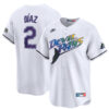 Yandy Diaz Tampa Bay Rays White Cooperstown Collection Limited Jersey - All Stitched