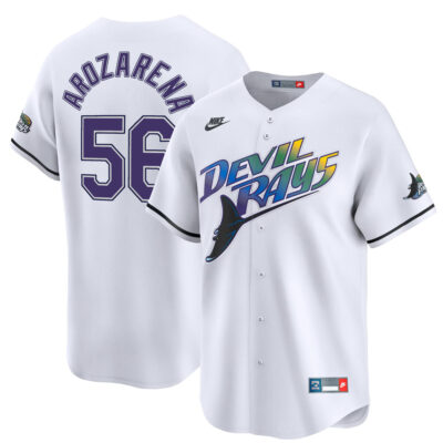 Randy Arozarena Tampa Bay Rays White Cooperstown Collection Limited Jersey - All Stitched