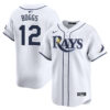 Wade Boggs Tampa Bay Rays White Home Limited Jersey - All Stitched