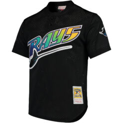Alternative view of Wade Boggs Tampa Bay Rays Black Throwback Jersey - All Stitched