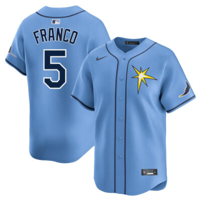 Wander Franco Tampa Bay Rays Light Blue Alternate Limited Jersey - All Stitched