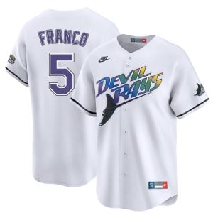 Wander Franco Tampa Bay Rays White Cooperstown Collection Limited Jersey - All Stitched