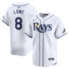 Brandon Lowe Tampa Bay Rays White Home Limited Jersey - All Stitched