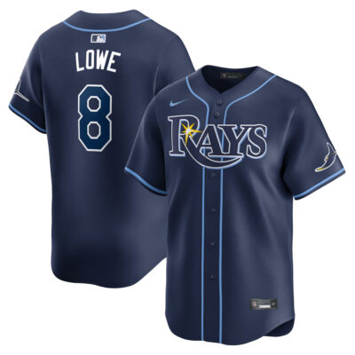 Brandon Lowe Tampa Bay Rays Navy Road Limited Jersey - All Stitched