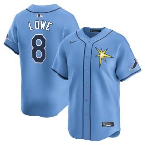 Brandon Lowe Tampa Bay Rays Light Blue Alternate Limited Jersey - All Stitched