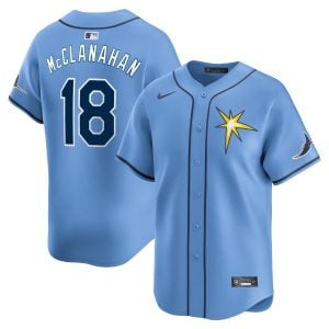 Shane McClanahan Tampa Bay Rays Light Blue Alternate Limited Jersey - All Stitched