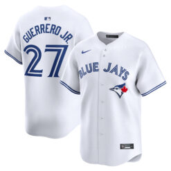 Vladimir Guerrero Jr Toronto Blue Jays White Home Limited Jersey - All Stitched
