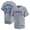 Vladimir Guerrero Jr Toronto Blue Jays Grey Road Limited Jersey - All Stitched