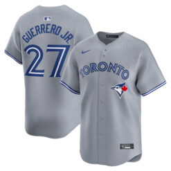 Vladimir Guerrero Jr Toronto Blue Jays Grey Road Limited Jersey - All Stitched