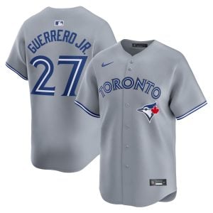 Vladimir Guerrero Jr Toronto Blue Jays Grey Road Limited Jersey - All Stitched