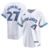 Vladimir Guerrero Jr Toronto Blue Jays White Throwback Limited Jersey - All Stitched