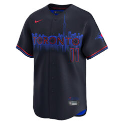 Alternative view of Bo Bichette Toronto Blue Jays Black City Connect Limited Jersey - All Stitched