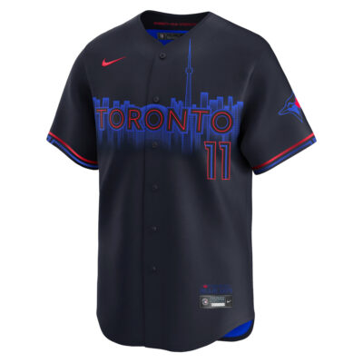Alternative view of Bo Bichette Toronto Blue Jays Black City Connect Limited Jersey - All Stitched