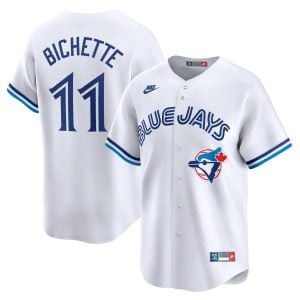Bo Bichette Toronto Blue Jays White Throwback Limited Jersey - All Stitched