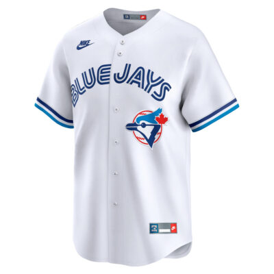 Alternative view of Bo Bichette Toronto Blue Jays White Throwback Limited Jersey - All Stitched