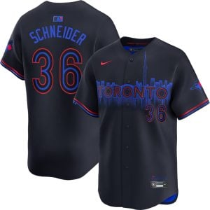 Davis Schneider Toronto Blue Jays Black City Connect Limited Jersey - All Stitched