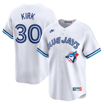 Alejandro Kirk Toronto Blue Jays White Throwback Limited Jersey - All Stitched