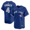 George Springer Toronto Blue Jays Royal Blue Alternate Limited Jersey - All Stitched