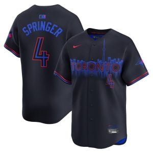 George Springer Toronto Blue Jays Black City Connect Limited Jersey - All Stitched