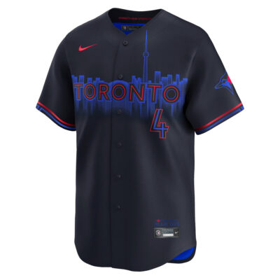 Alternative view of George Springer Toronto Blue Jays Black City Connect Limited Jersey - All Stitched