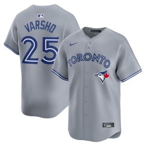 Daulton Varsho Toronto Blue Jays Grey Road Limited Jersey - All Stitched