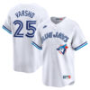 Daulton Varsho Toronto Blue Jays White Throwback Limited Jersey - All Stitched