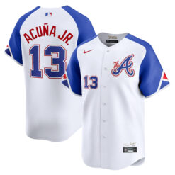 Ronald Acuna Jr Atlanta Braves White City Connect Limited Jersey - All Stitched