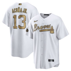 Ronald Acuna Jr Atlanta Braves White 2022 All-Star Jersey - All Stitched