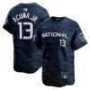 Ronald Acuna Jr Atlanta Braves Navy 2023 All-Star Jersey - All Stitched
