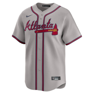 Alternative view of Matt Olson Atlanta Braves Grey Road Limited Jersey - All Stitched